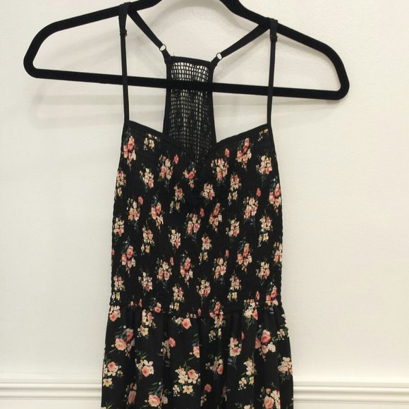Xhilaration Dresses & Skirts - Floral Summer Black Dress